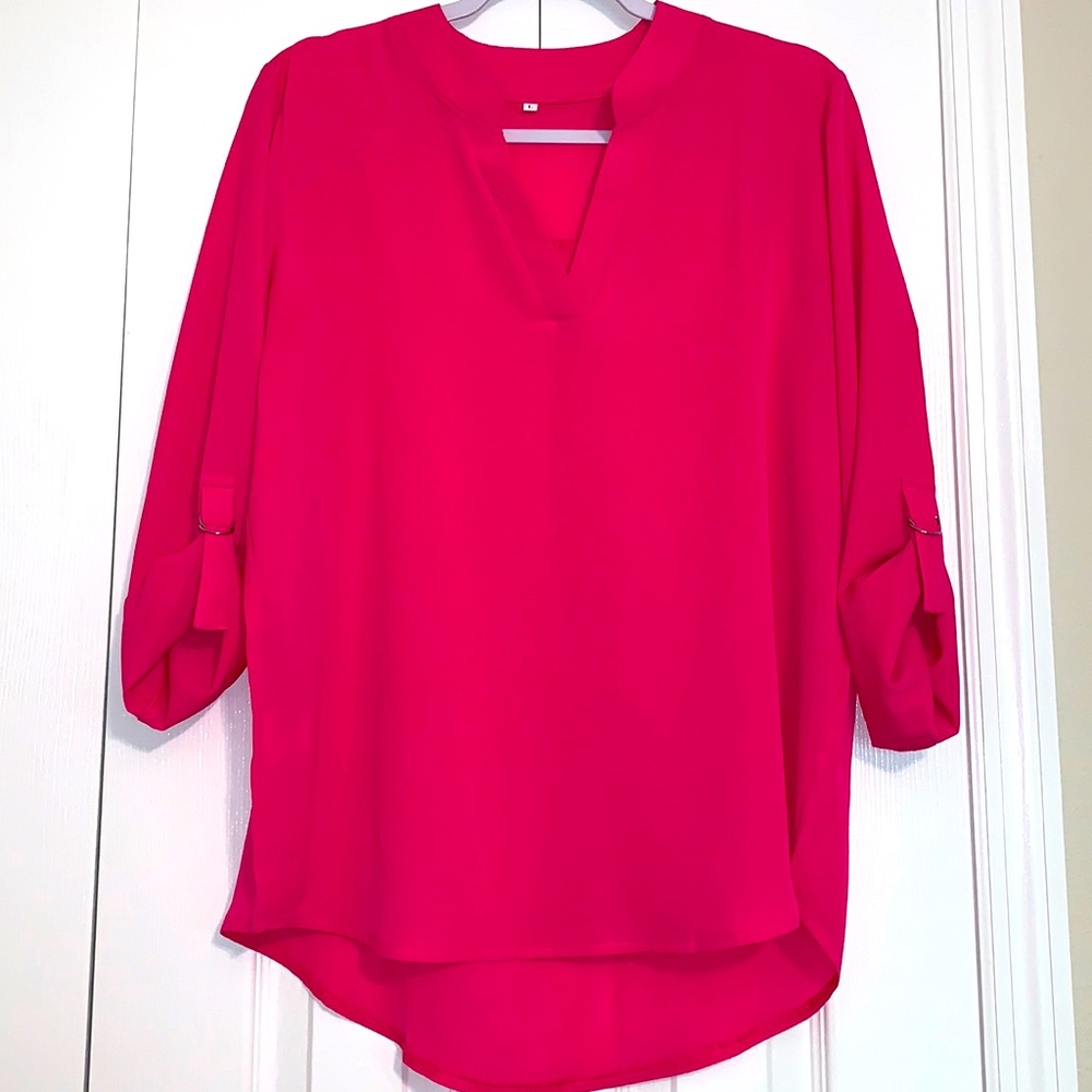 HOT PINK BLOUSE